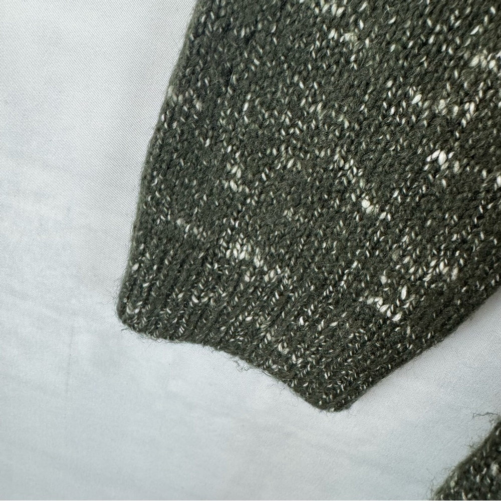 Talbots Womens‎ Green Marled Knit Long Sleeve Sweater Dress Size L NWT - Picture 5 of 12